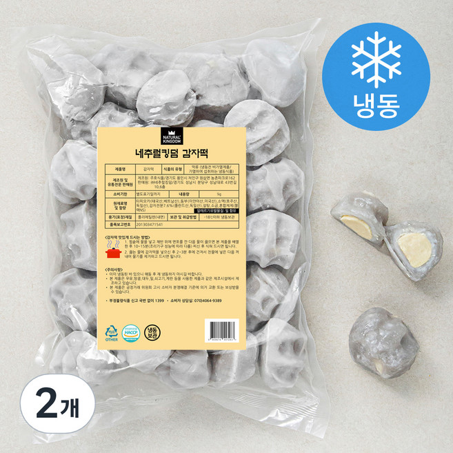 네추럴킹덤 감자떡 (냉동), 1kg, 1개입, 2개