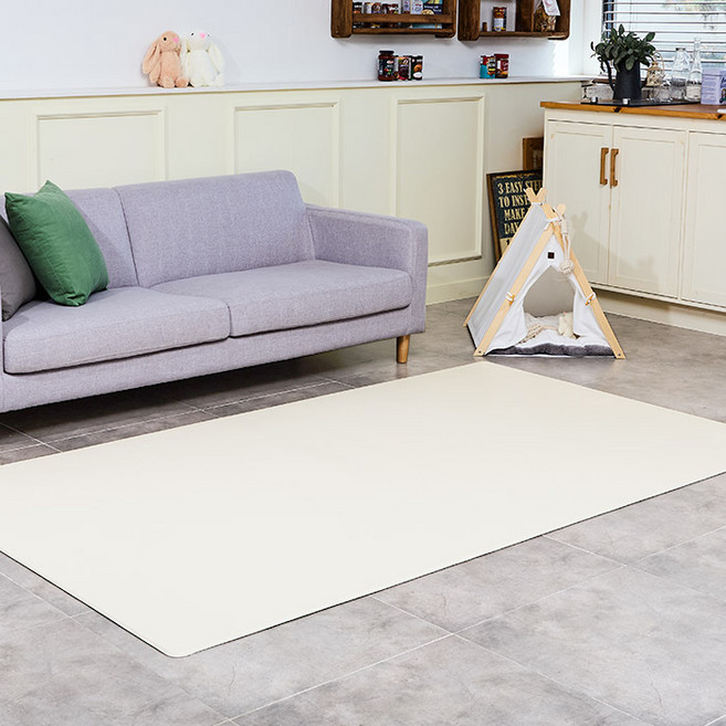딩동펫 미끄럼방지 매트, 밀크 아이보리, 1개