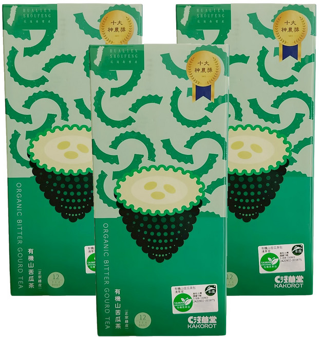 KAKOROT 淺草堂 有機山苦瓜茶包精裝盒, 36個裝