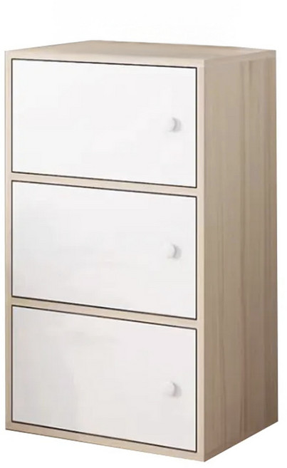 3格門櫃 281-KC, 拉絲橡木, 3格