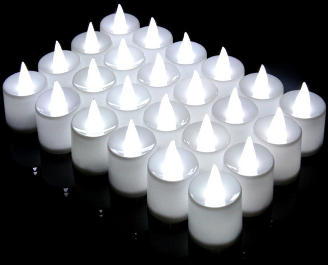 스토리빙 티라이트 LED 전자초 24p, 화이트