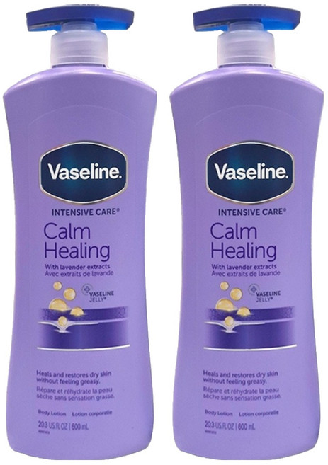 Vaseline 凡士林 舒緩修護乳液, 600ml, 2瓶