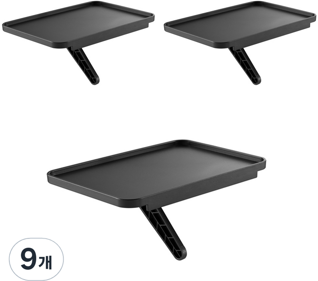 엘디엘마운트 티비 셋탑박스 공유기 다용도 거치대 APL-S180P, 9개, 블랙