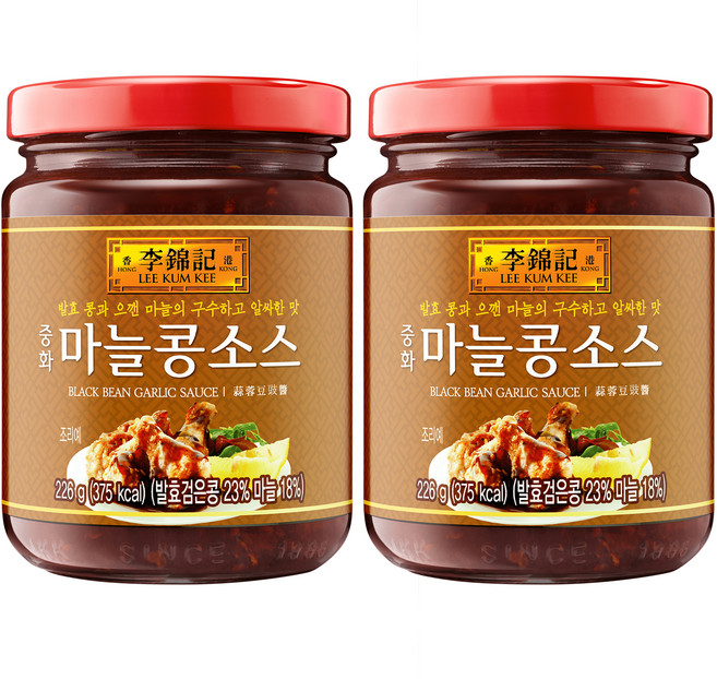 이금기 오뚜기 중화 마늘콩 소스, 226g, 2개