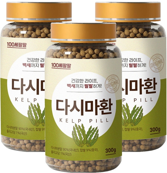 백세팔팔 다시마환, 3개, 300g