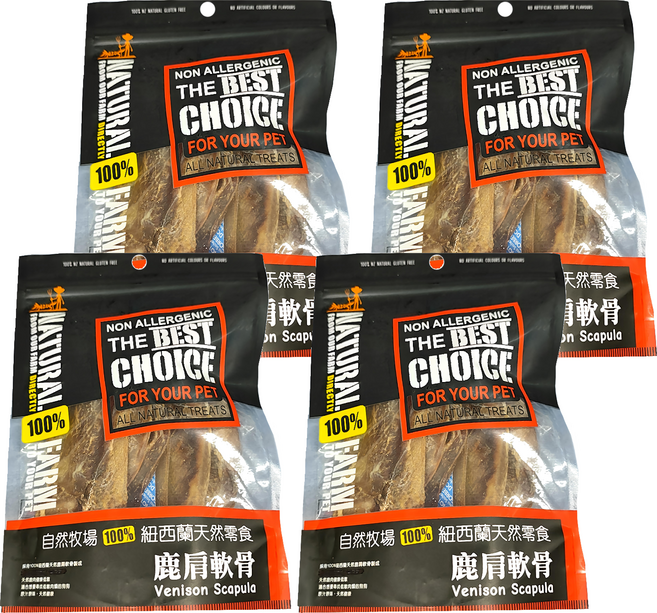 Natural Farm 自然牧場 鹿肩軟骨, 4包, 100g