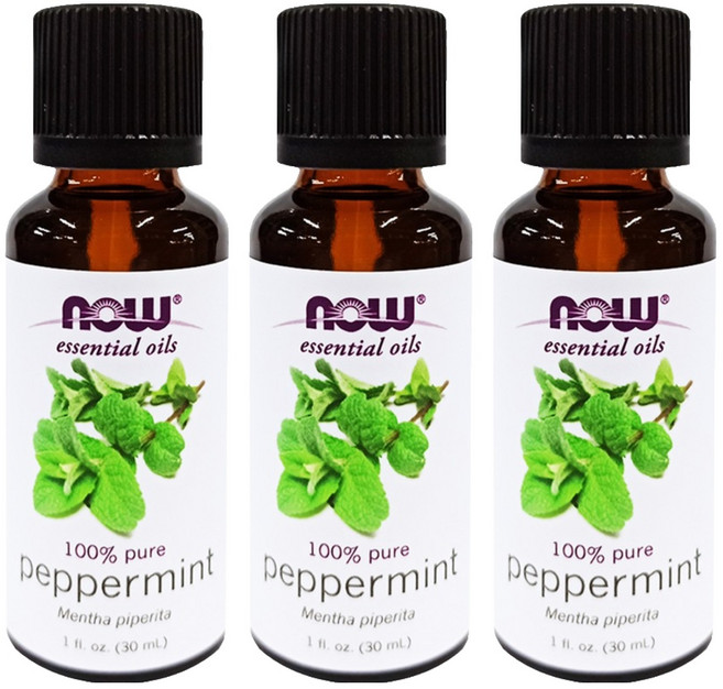 NOW Foods 胡椒薄荷精油, 30ml, 3瓶