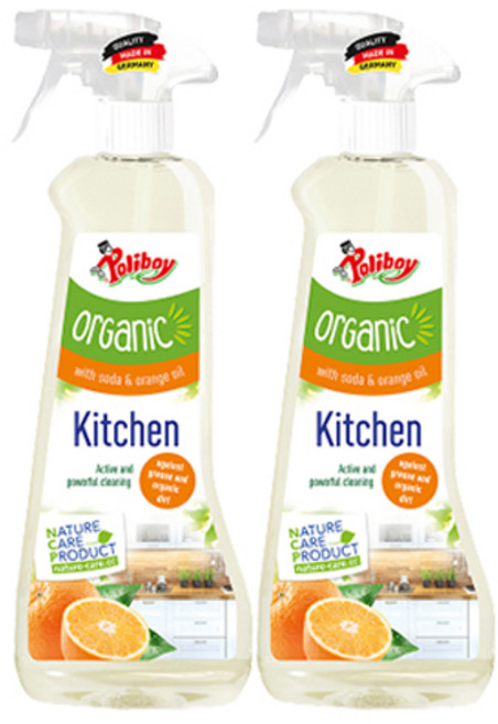 폴리보이 오가닉 키친 클리너 스프레이, 2개, 500ml