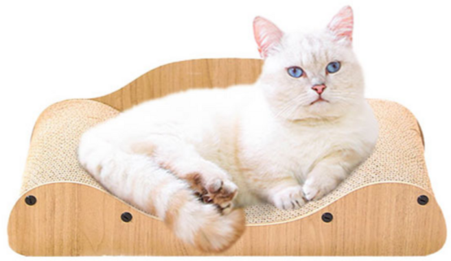 딩동펫 고양이 물결방석 스크래쳐, 혼합색상, 1개