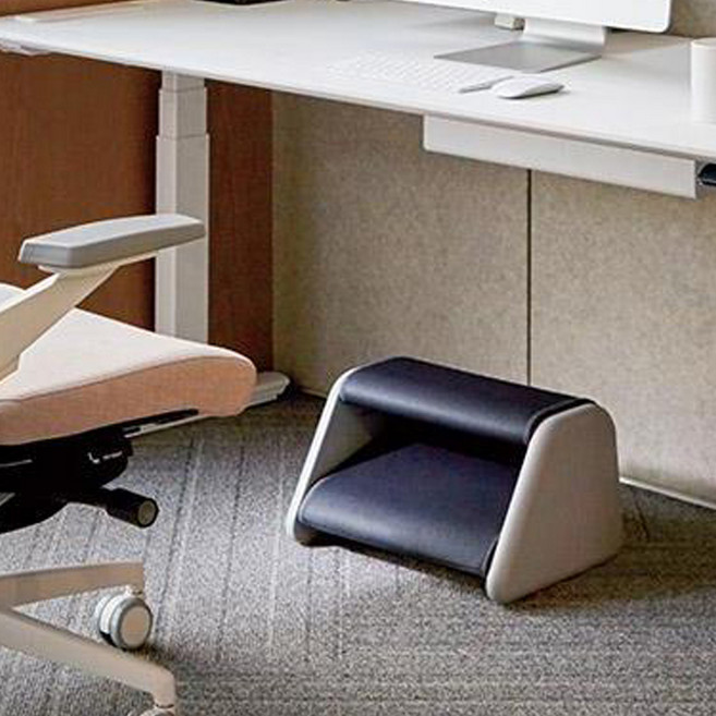 시디즈 스테포 2단 발받침대 패딩형, 차콜그레이