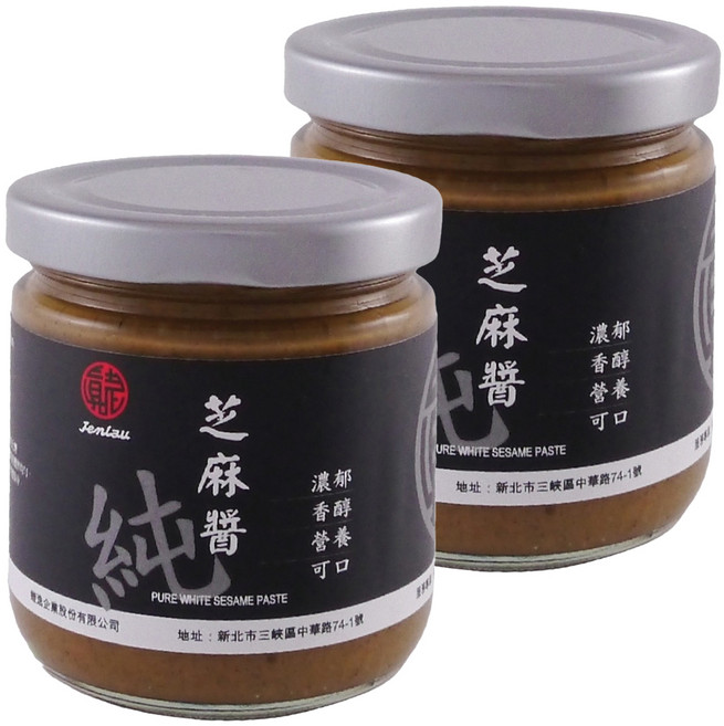 真老 純白芝麻醬, 200g, 2罐