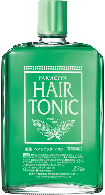 YANAGIYA 柳屋 HAIR TONIC 髮根營養液 綠色, 240ml, 1組