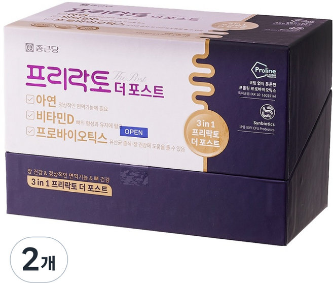 Chong Kun Dang 鍾根堂 Pharm PRELACTO THE POST 60入, 2個, 120g