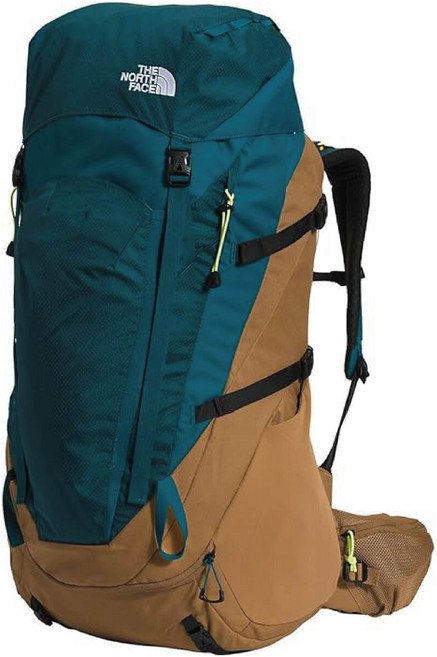 THE NORTH FACE TERRA 65 後背包, Blue Coral + Utility Brown + LED Yellow