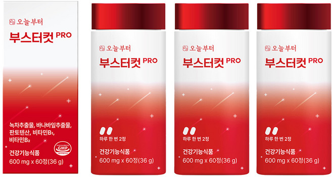 오늘부터 부스터컷 PRO, 60정, 3개