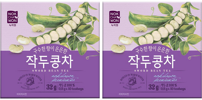 녹차원 작두콩차, 800mg, 40개입, 2개