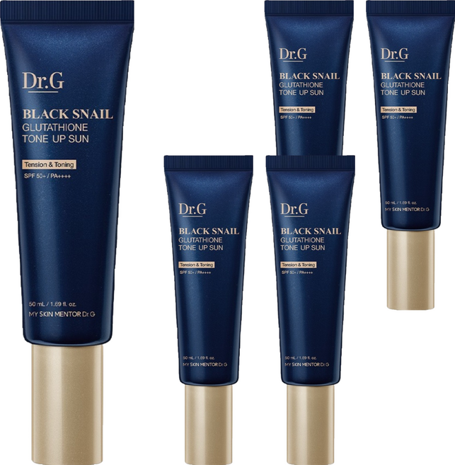 Dr.G 黑蝸牛穀胱甘肽提亮防曬霜 SPF50+ PA++++, 50ml, 5個