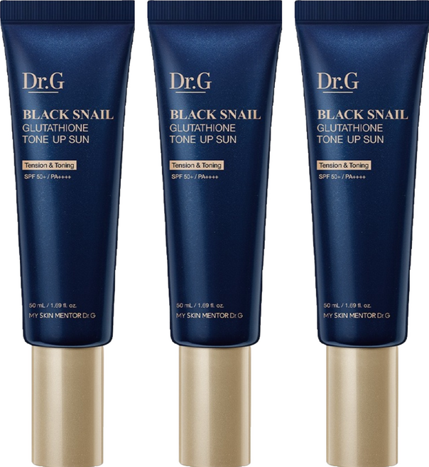 Dr.G 黑蝸牛穀胱甘肽提亮防曬霜 SPF50+ PA++++, 50ml, 3個