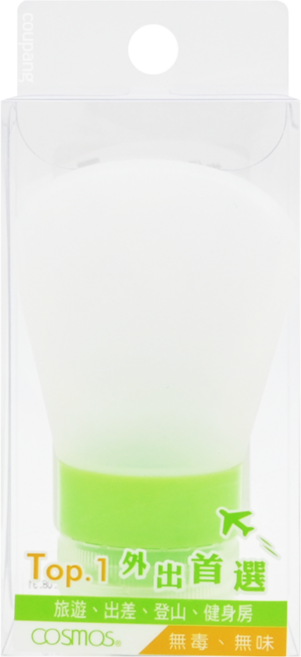 台灣 COSMOS 軟糖QQ矽膠分裝瓶 37ml, 顏色隨機, 1個