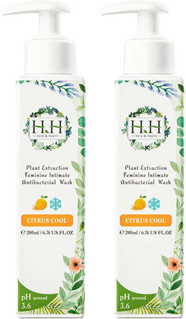 HH 草本新淨界 私密植萃抗菌潔淨露 樹影微風 涼感, 200ml, 2瓶