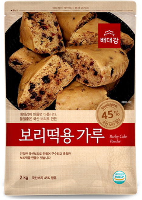 배대감 보리떡용 가루, 1개, 2kg