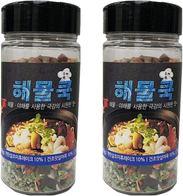 해물쿡 맛내기 만능 양념 후레이크, 2개, 100g