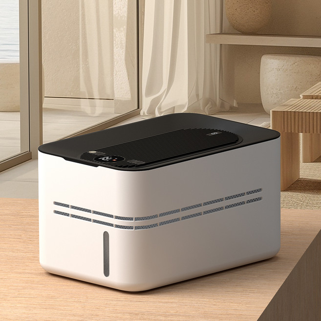 오아 스퀘어 에어워셔 온풍 기화식 가습기, OHM-080NV, 화이트