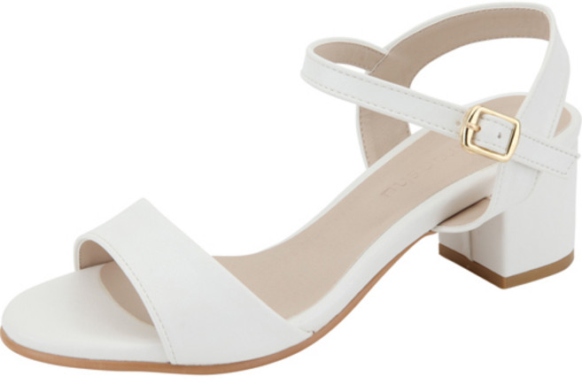 단골언니 여성용 베니쉬 베이직 볼드굽 샌들 힐 5cm