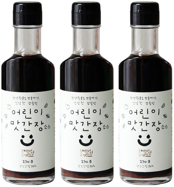 부엉이곳간 어린이, 맛간장, 230g, 3개