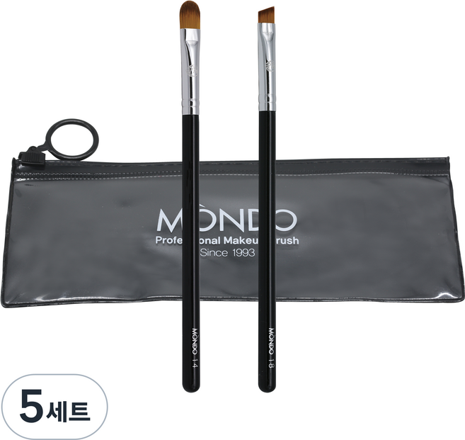 몬도 AM 1418 컨실러 + 앵글아이라이너 브러쉬 + 파우치, 혼합색상, 5개