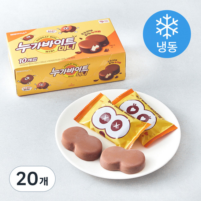 해태아이스 누가바이트 미니 (냉동), 45ml, 10개입, 2박스