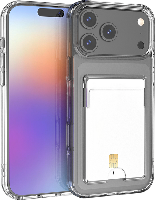 굿밸류 2장 카드홀더 클리어 휴대폰 케이스