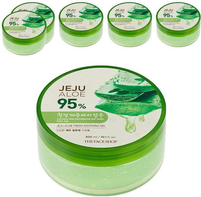 더페이스샵 신선한 제주 알로에 수딩젤, 300ml, 6개