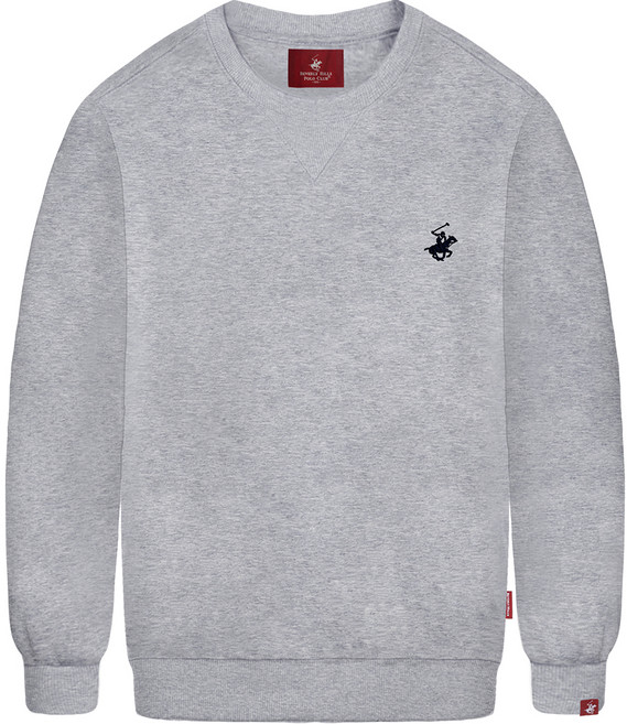 BEVERLY HILLS POLO CLUB 比佛利保羅 男女通用 Timeless 刺繡logo 刷毛大學T恤 CPM9T00