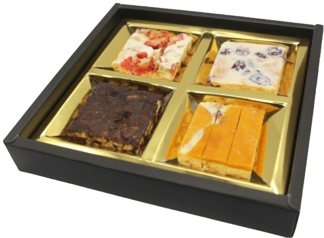 몽샹82 쫀득쿠키 시그니처 4종 선물세트 + 쇼핑백, 오리지널 + 초코 + 딸기 + 망고, 1세트