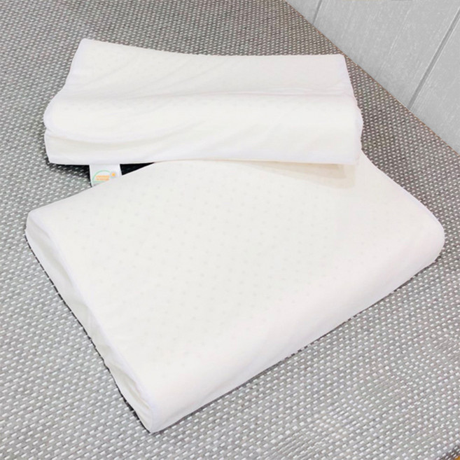 아지오텍스 굴곡형 천연라텍스 베개 2p + 속커버 2p, 1개