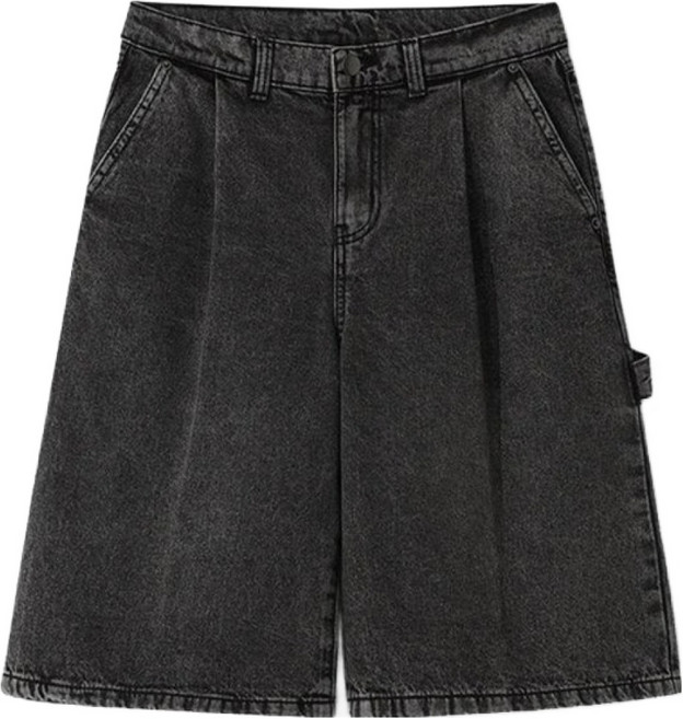 엠엔씨 남성용 빅사이즈 핀턱 버뮤다 포켓 청반바지 MDSP266WS