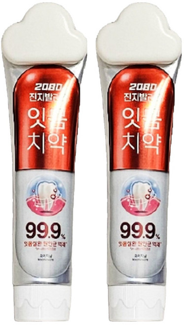 생활업글연구소 무타공 구름모양 치약걸이, 화이트, 2개