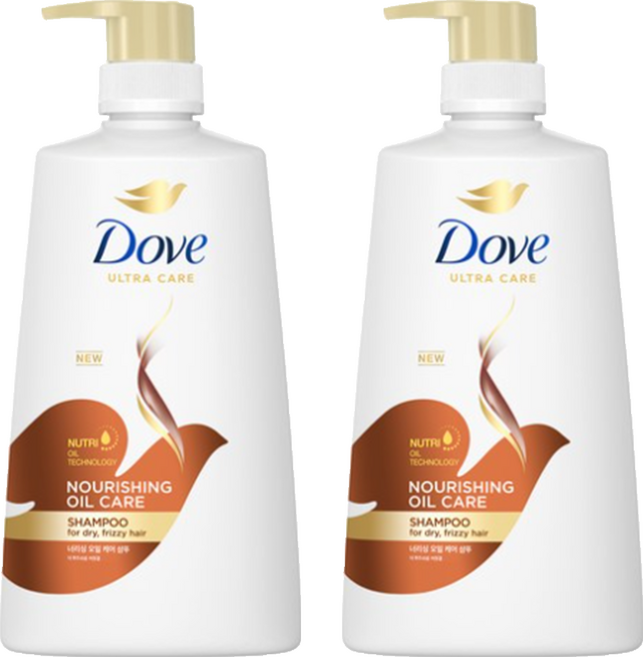 Dove 多芬 滋養護理洗髮精 Nourishing Oil Care 乾性毛躁髮適用, 680ml, 2瓶
