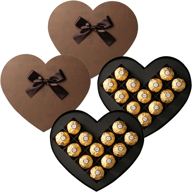 FERRERO ROCHER 金莎 巧克力心型禮盒 T12 12顆組, 2盒, 150g