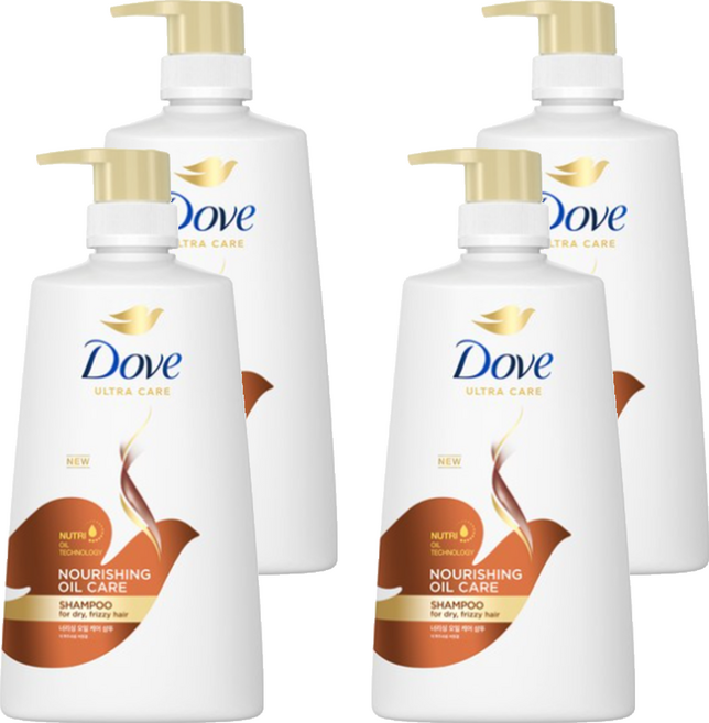 Dove 多芬 滋養護理洗髮精 Nourishing Oil Care 乾性毛躁髮適用, 680ml, 4瓶