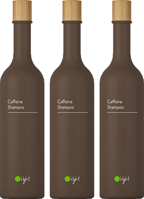 O'right 歐萊德 咖啡因洗髮精, 400ml, 3瓶