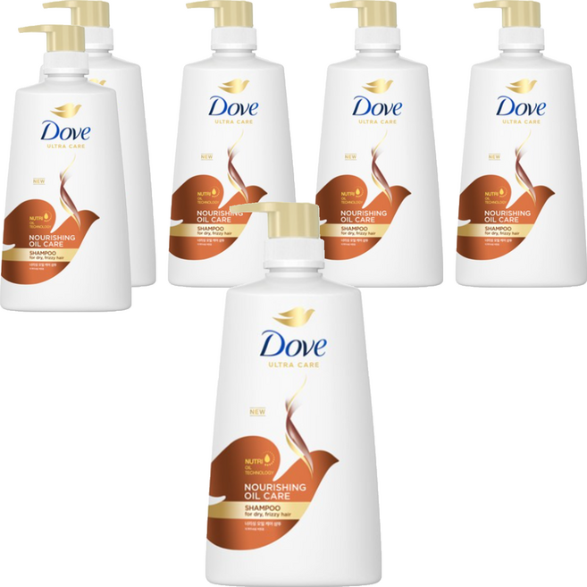 Dove 多芬 滋養護理洗髮精 Nourishing Oil Care 乾性毛躁髮適用, 680ml, 6瓶