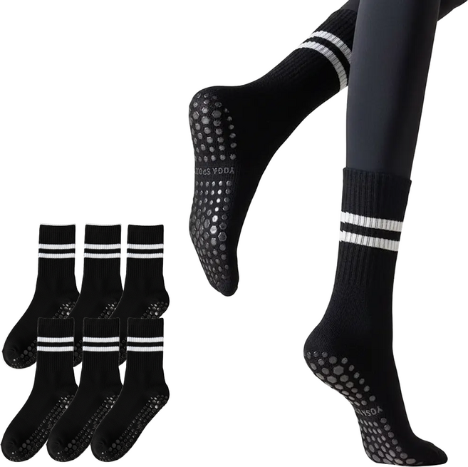 피넬 논슬립 필라테스 요가 양말 6켤레