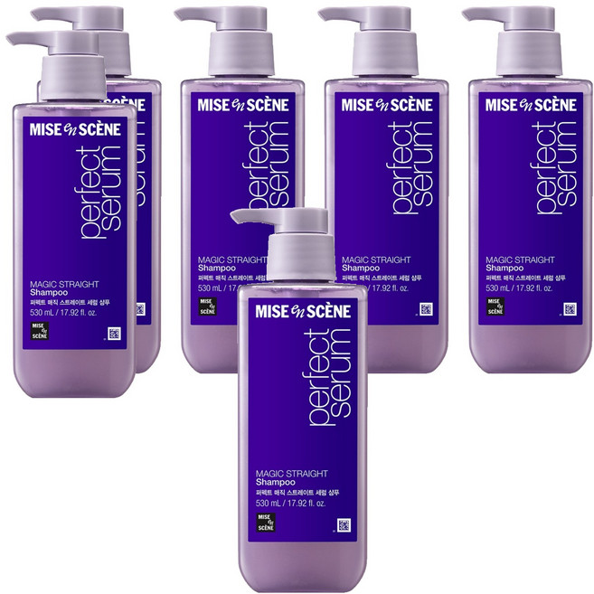 미쟝센 퍼펙트 매직 스트레이트 세럼 샴푸, 530ml, 6개