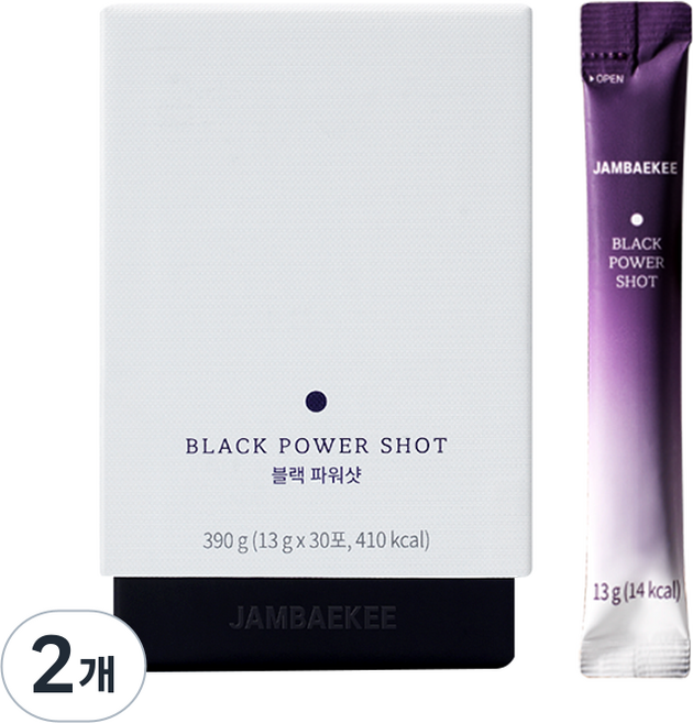 잠백이 블랙 파워샷 흑마늘즙 30p, 390g, 2개