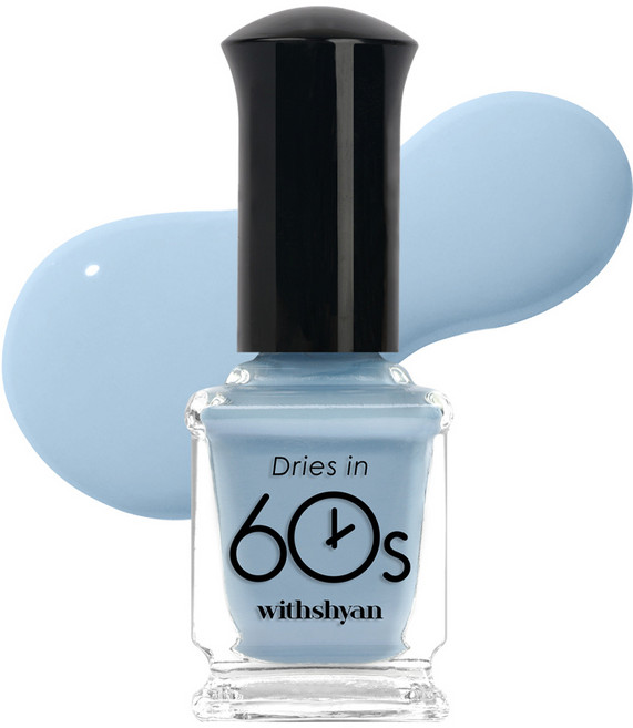 위드샨 60초 매니큐어, M045파우더블루, 9ml, 1개