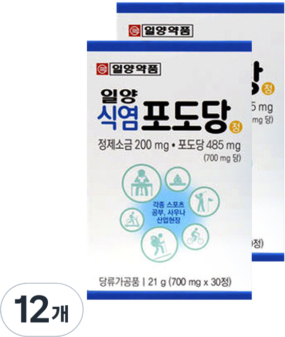 일양약품 일양 식염포도당, 12개, 30정
