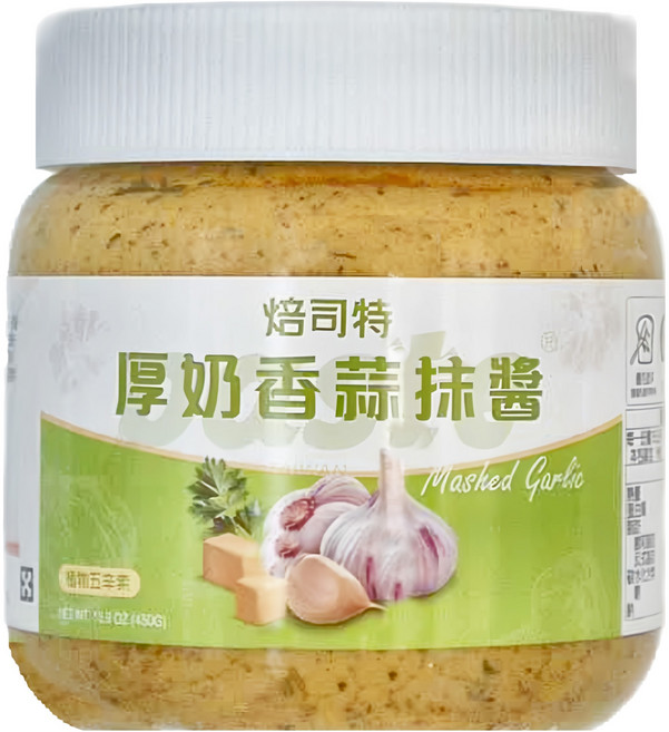 paste 焙司特 厚奶香蒜抹醬, 450g, 1罐
