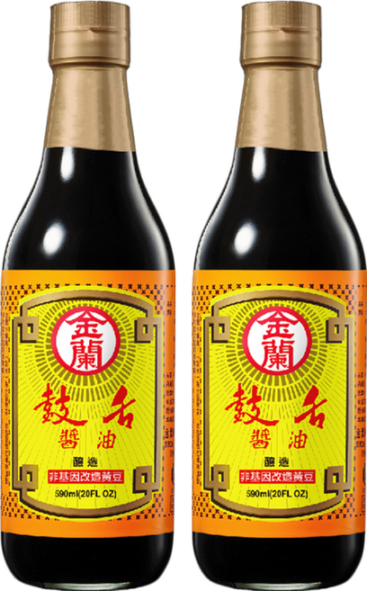 KIMLAN 金蘭 鼓舌醬油, 590ml, 2瓶